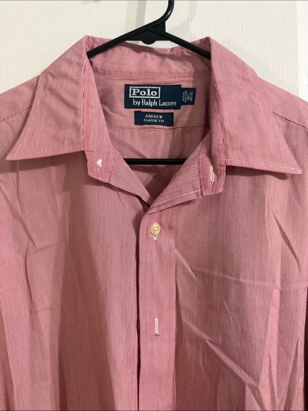 Polo by Ralph Lauren Pink Fine-Striped Men's Dress Shirt